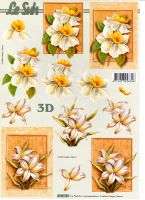 3D Bogen Blumen im Rahmen